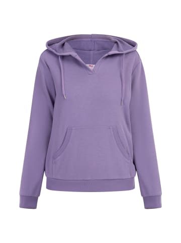 myMo Damen Kapuzenpullover in Flieder