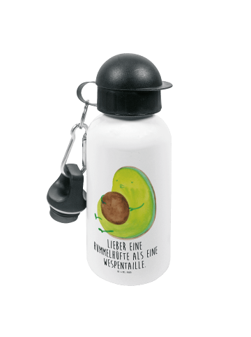 Mr. & Mrs. Panda Kindertrinkflasche Avocado Pfeifen mit Spruch in Weiß