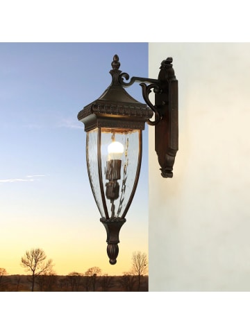 Licht-Erlebnisse Außen Wandlampe (B)18.4 x (H)64.1 cm in Bronze gebürstetBronze gebürstet
