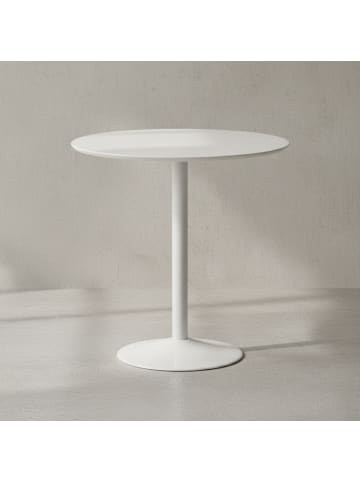 KADIMA DESIGN Esstisch Rund 75x75x74 cm Kleiner Küchentisch Hochglanz, Runder