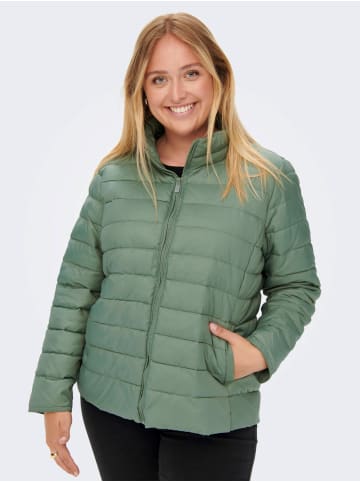 ONLY Carmakoma Wattierte Puffer Stepp Übergangsjacke Plus Size Übergrößen in Grün