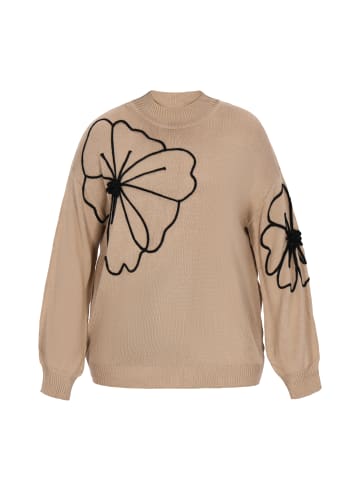 Usha Plus Size Sweater in brown