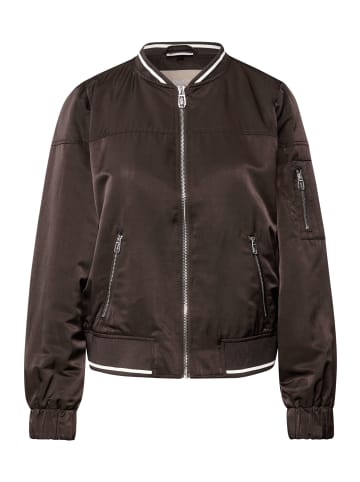 Street One Damenjacke mit College-Details in Deep Roast Brown