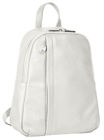 Samantha Look Rucksack echt Leder in weiß