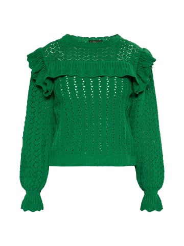 faina Strickpullover in Waldgrün