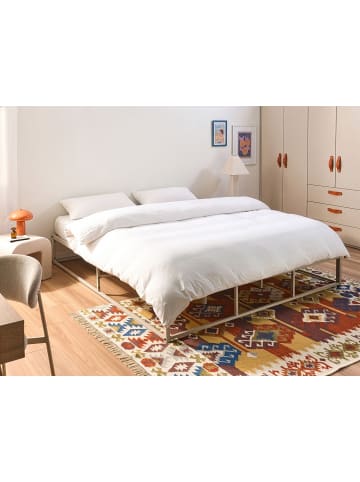 Beliani Doppelbett VIRY in Beige - (W) 186 x (H) 30 x (L) 206 cm
