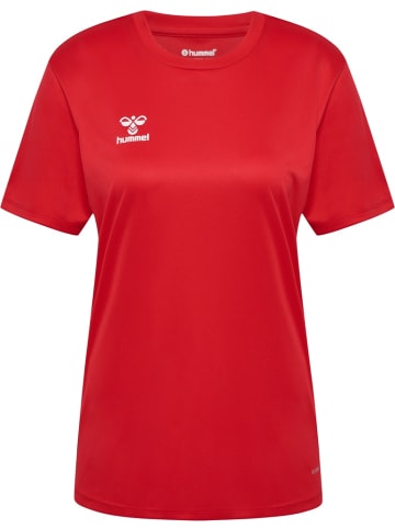 Hummel Sportshirt "Hmlessential Jersey S/S Woman" in Rot