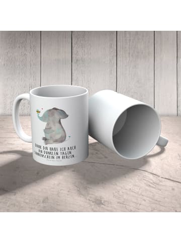 Mr. & Mrs. Panda Kindertasse Elefant Biene mit Spruch in Weiß