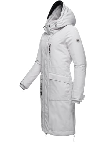 ragwear Wintermantel Refutura Remake in Light Grey