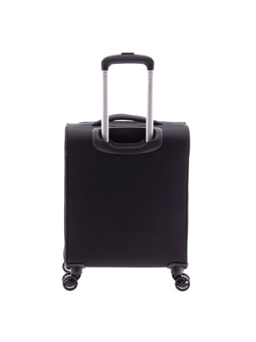 Gladiator 3700 4 Rollen Kabinentrolley 55 cm mit Dehnfalte black