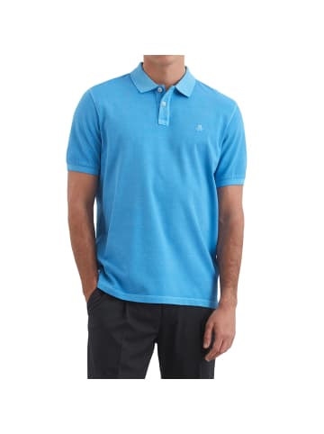 Marc O'Polo Poloshirt 1er Pack in Blau (Azure Blue)