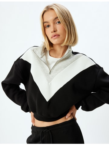 KOTON Sweatshirt in Schwarz