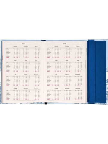 NOTIQUE Taschenkalender 2027 mit Magnetverschluss in Villa - 11 x 16 cm