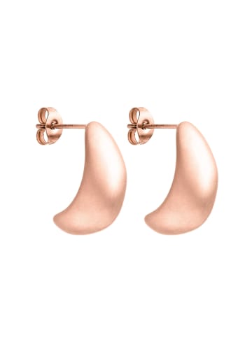 PURELEI Ohrringe Matt Drop in Rosegold