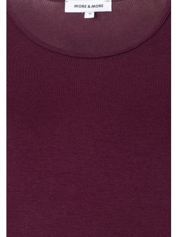 More & More Basic-Rundhalsshirt in ruby orchid