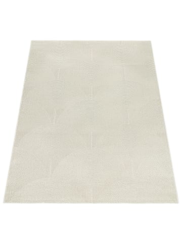 KADIMA DESIGN Teppich Kurzflor Abstrakt Wohnzimmer in Creme