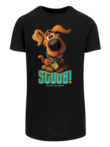 F4NT4STIC Long Cut T-Shirt Long Cut T-Shirt 'Scooby Doo Puppy Scooby' in schwarz