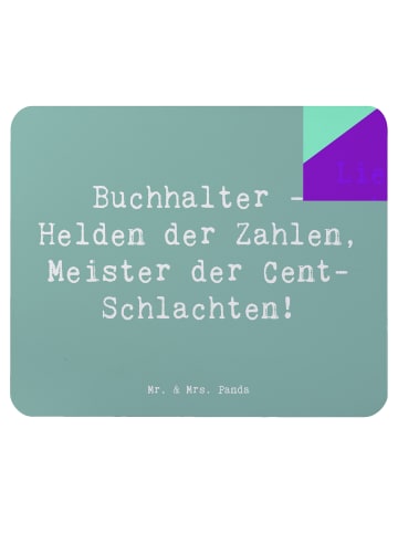 Mr. & Mrs. Panda Mauspad Spruch Buchhalter Helden mit Spruch in Meeresbrise