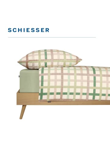 Schiesser Renforcé-Bettwäsche-Set Luiza in Grün