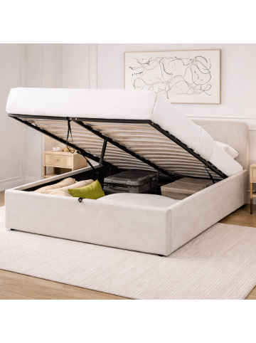 CALICOSY Bett LIOR in Grau - (W) 205  x (H) 88  x (L) 150  cm