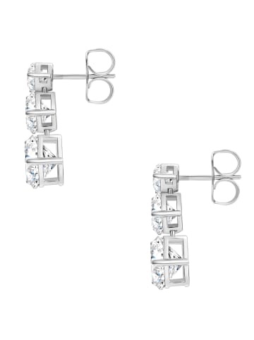 Lulu & Jane Ohrhänger aus Messing mit Zirkonia in silber