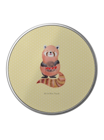 Mr. & Mrs. Panda Dose Roter Panda ohne Spruch in Gelb Pastell