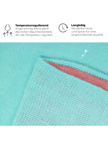 von Jungfeld Classic Socken Signature in Aqua Green