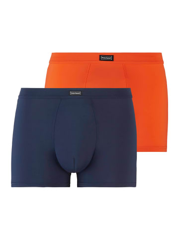 Bruno Banani Retro Short / Pant Micro Simply in Orangerot/Blaugrau