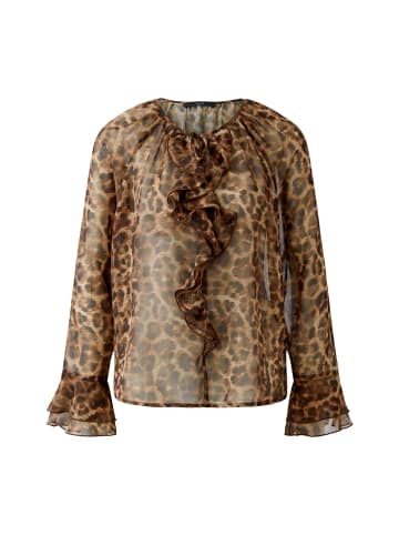 Oui Bluse in camel grey