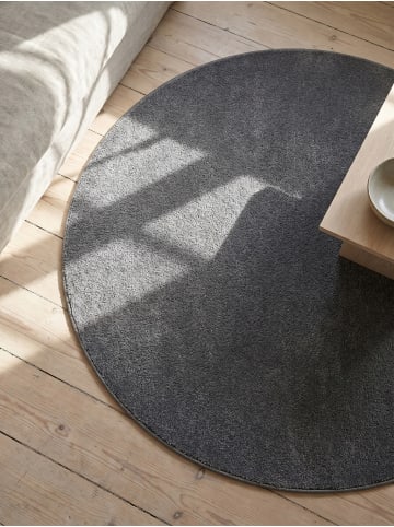 Teppich Kurzflor Waschbar Einfarbig MAIN Strapazierfähig OEKO-TEX in Grau