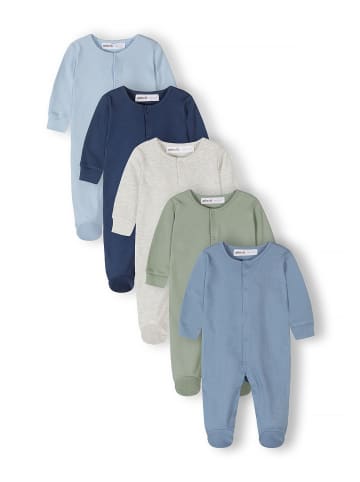 Minoti 5-er Pack Strampler 28BABYPACK28 in rauchblau