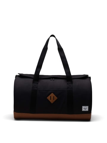 Herschel Heritage Duffle - Reisetasche 52 cm (black/saddle brown) in black/saddle brown