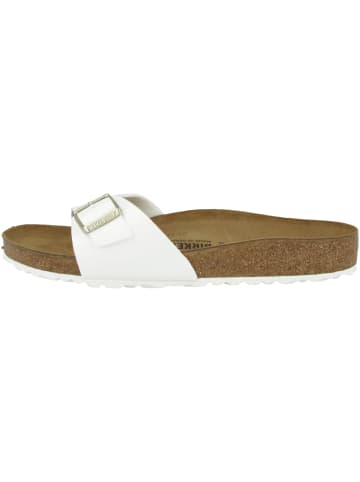 Birkenstock Pantolette Madrid Birko-Flor Lack normal in weiss