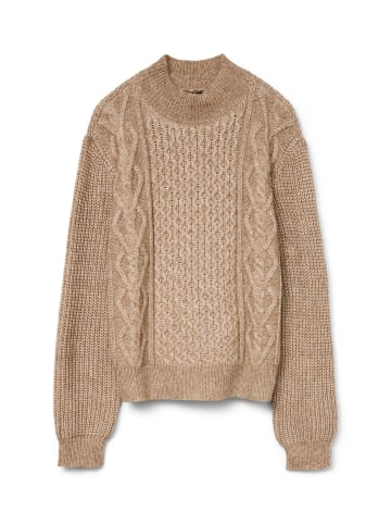 Vero Moda Strickpullover in Silver Mink