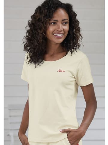 Vivance Kurzarmshirt in creme, rot