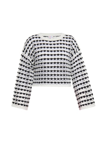 IZIA Damen Pullover in SCHWARZ MEHRFARBIG