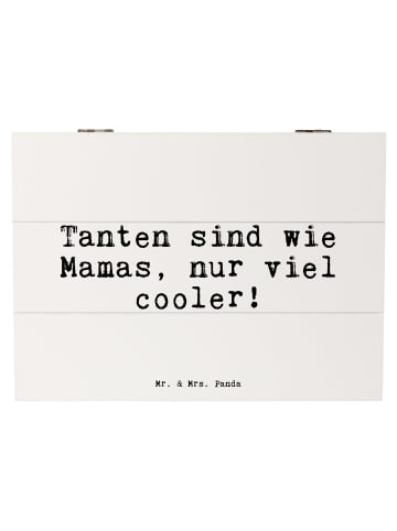 Mr. & Mrs. Panda Aufbewahrungsbox Tanten sind wie Mamas,... mit ... in Weiß