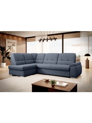 MF Design Saido Recamiere Links in Marineblau -  (L) 272 x (B) 272 x (H) 95 cm