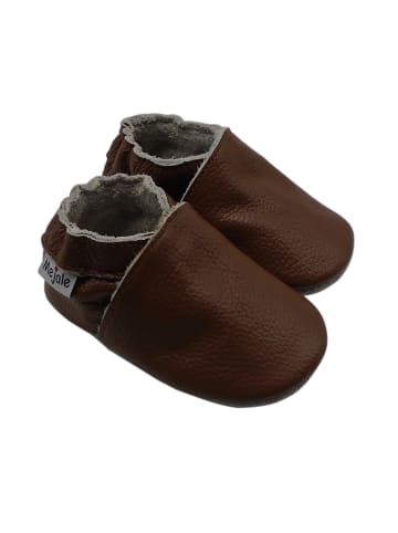 Yalion Baby Krabbelschuhe in Einfarbig Dunkelbraun