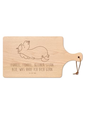 Mr. & Mrs. Panda Brotzeitbrett Einhorn Schnuller mit Spruch in Transparent