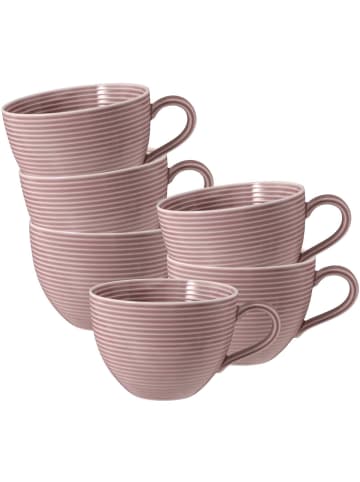 Seltmann Weiden 6er Set Milchkaffeetassen Beat Color Glaze 0,35 l in Fliederblau