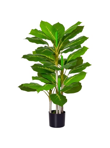 HOMCOM Kunstpflanze-15L x 15B x 95H cm-Grün