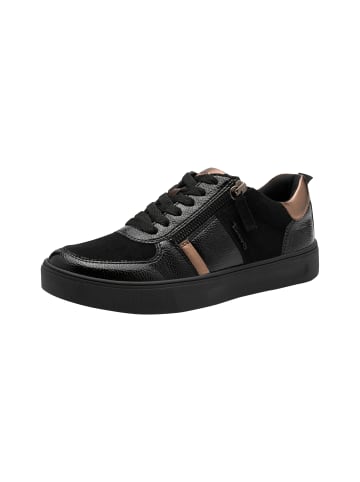 Tamaris Niedrige Sneaker aus Leder Schwarz