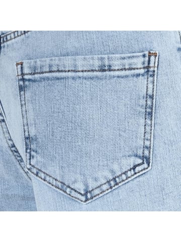 Blue Effect Bermuda Wide-Leg Jeansshorts Bundweite slim fit in blue bleached