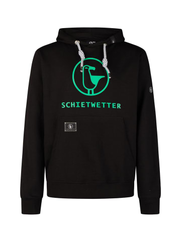 SCHIETWETTER Kapuzenhoodie in black/neongreen