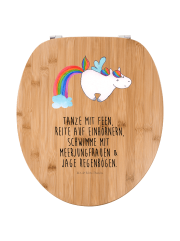 Mr. & Mrs. Panda Klobrille Einhorn Fliegendes Pferd mit Spruch in Braun