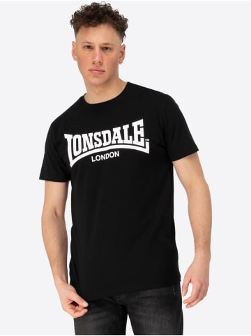 Lonsdale T-Shirt "Fulwood T-Shirt Normale Passform" in Schwarz