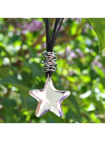 Steuer Modeschmuck Metall in Schwarz