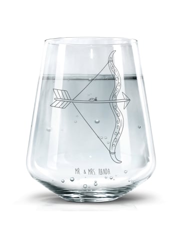 Mr. & Mrs. Panda Glas Sternzeichen Schütze ohne Spruch in Transparent