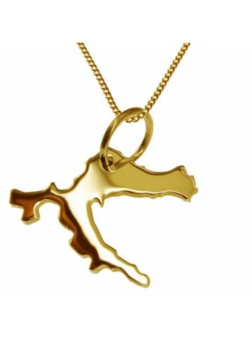 Schmuckador 50cm Halskette + Kroatien Anhänger in 585 Gelbgold in gold